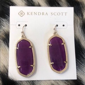 Kendra Scott Medium Size Purple Earrings